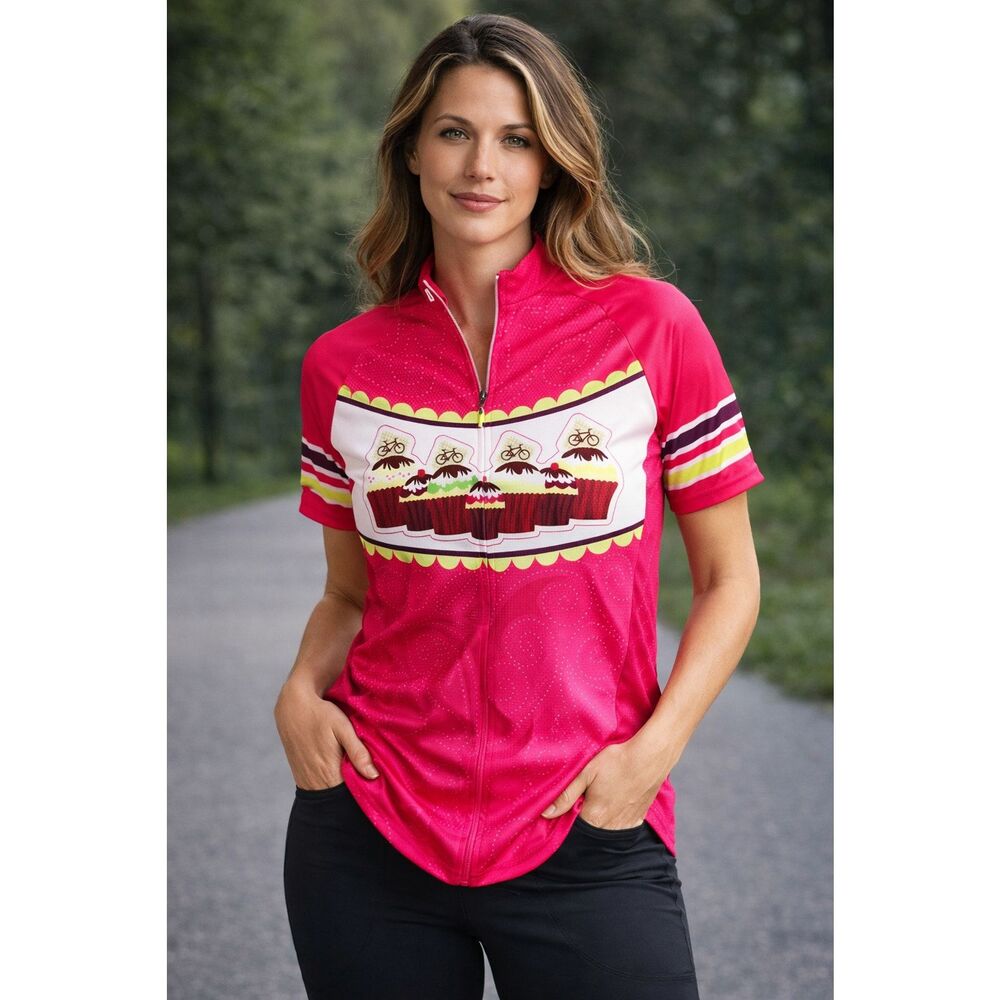 ScudoPro Cup Cake Short Sleeve Cycling Jersey Size Med